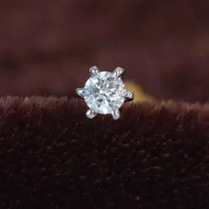 Crystal Diamond Cut Nose Pin